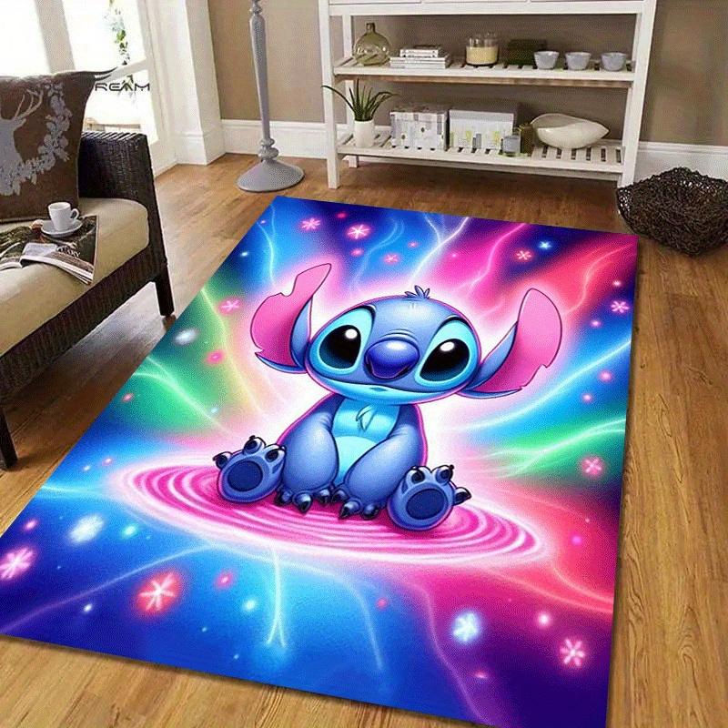 1pc Stitch Pattern Area Rug Soft Flannel Floor Mat for Living Room,Office,Bedroom and Carpet,Sofa Coffee Table Floor Mat