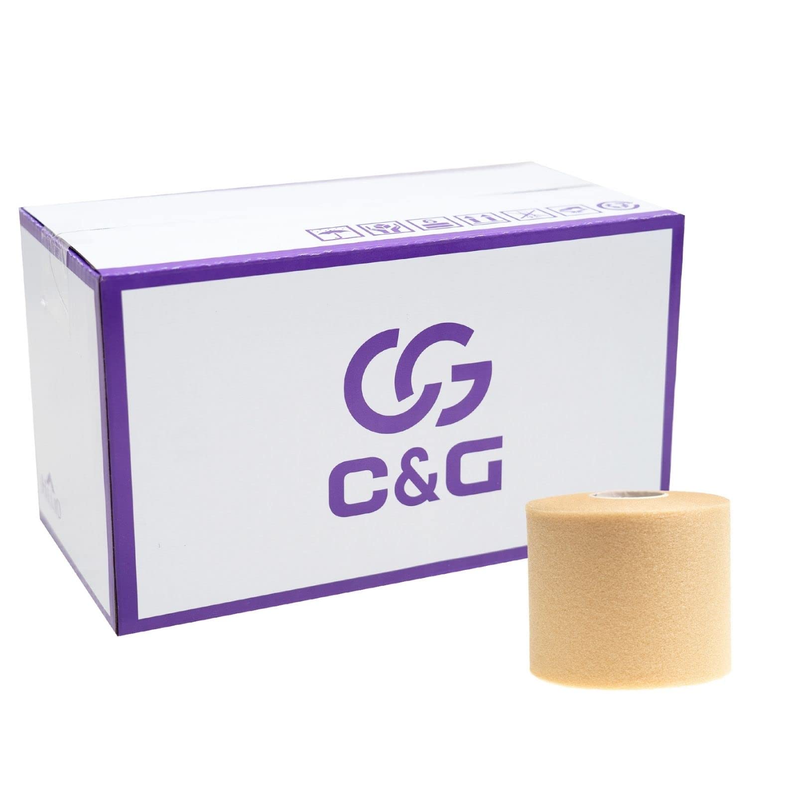 

C&G Underwrap, 70mm x 27m, 16 Rolls, Beige, Skin Protection, Underwrap Tape