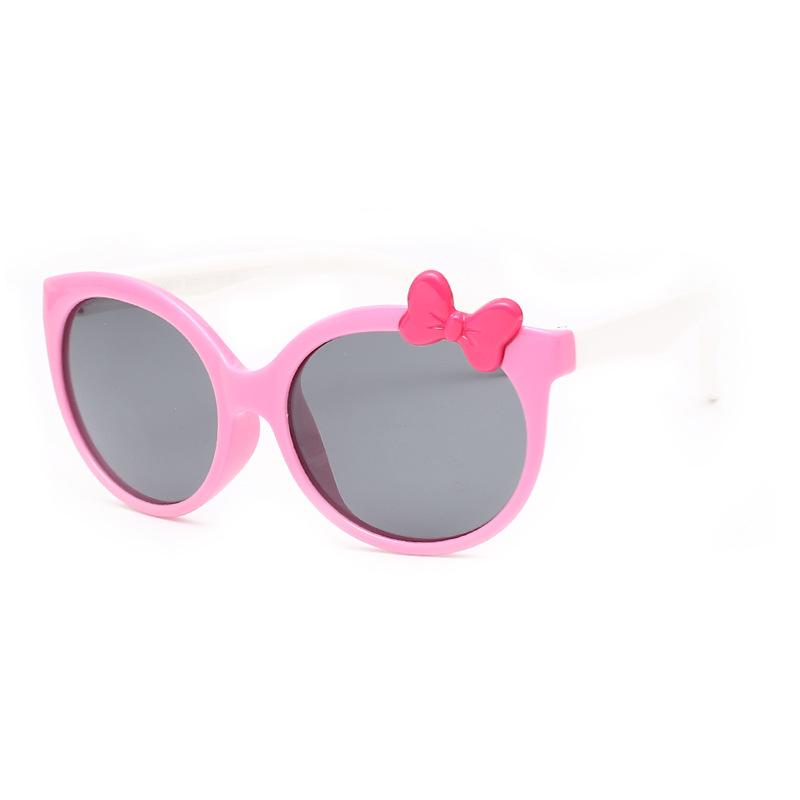 Children'S Silicone Sunglasses Baby Sunglasses Cartoon Cute Princess Polarized Sunglasses Girl Tide
