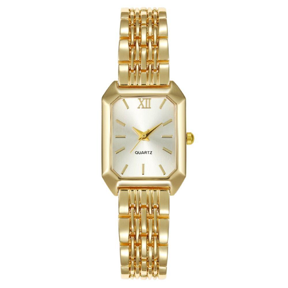 Quartz Movement Women Quartz Watch Stainless Steel Strap Ladies Watch Set Daily Wear