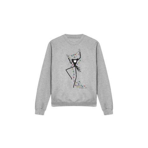 The Nightmare Before Christmas Unisex Adult Jack Fairy Lights Sweatshirt