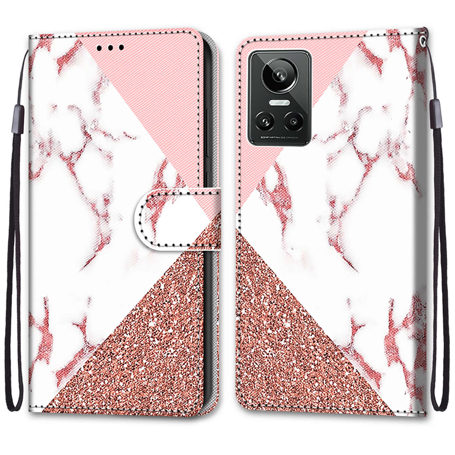 

Розкішний розписний шкіряний чохол Wallet Book Style Protective Cover для Oppo A58 5G A58X A1X A8X A78 A96 A94 A95/Realme GT Neo3 V23/Realme Q5i/Find X5 Pro Oppo A72