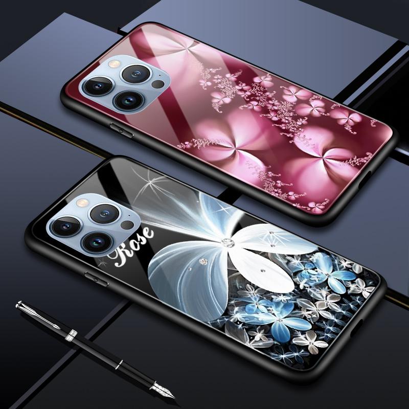 Чехол для телефона из закаленного стекла для OPPO Reno13 Reno14 Realme 11 12Pro 14 GTNeo6 C21Y C53 C75 OnePlus Nord2 NordCE3Lite Мягкий край Ударопрочный Гладкий чехол