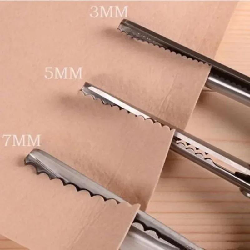 Multiple Sizes Dressmaking Scalloped Edge Pinking Shears Scissors Clipper Cutter Sewing Professional Tailor Cloth Tailoring