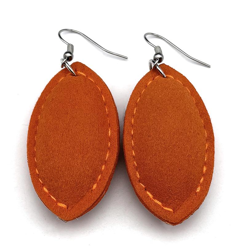 Rugby American Football Balls Dangle Earrings for Women Men Crystal Black Color Sports Style Earrings Jewelry joyeriaZZZ1063