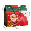 4/12pcs Marry Christmas Gift Packaging Box with Handle Santa Claus Candy Kids Child Holiday Happy New Year Party Favors