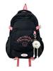 Girl Travel Backpack With Embroidered Letters Wateproof Nylon School Bag For Teens