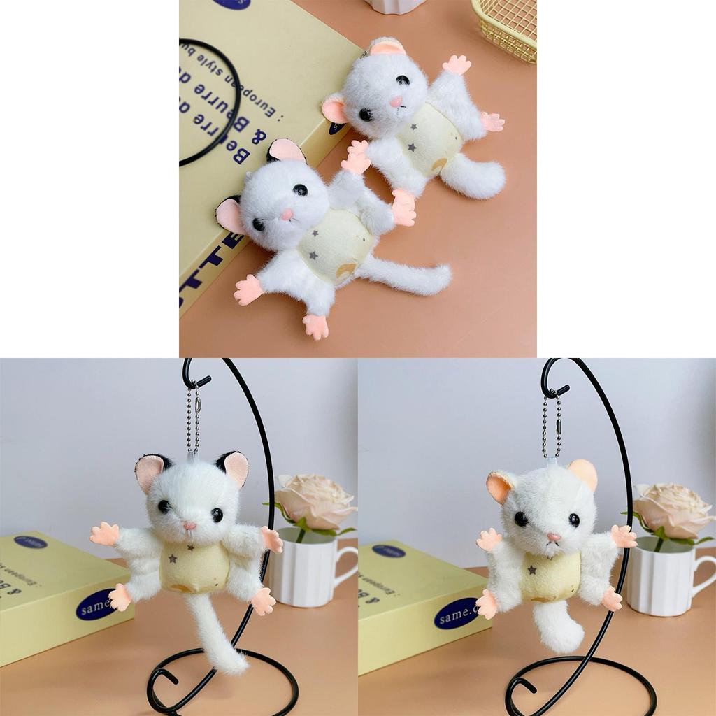 Plush Cartoon Flying Squirrel Keychain With Soft Pp Cotton For Kids And Adults