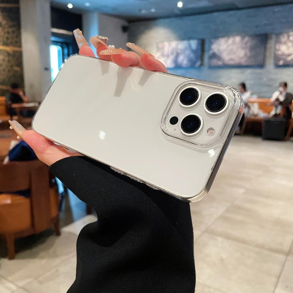 For IPhone16pro Transparent PC Mobile Phone Hard Case for Apple Non-yellowing Anti-fall Pc Mobile Phone Case Material Diy