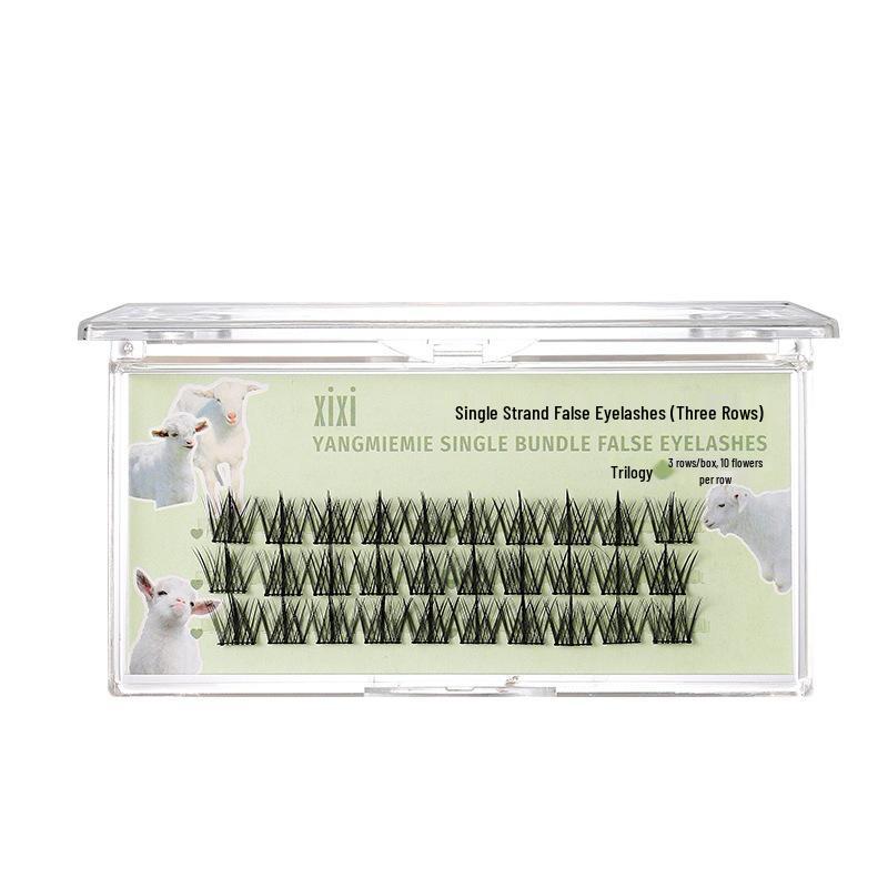 XIXI Little Lamb Cat Ear Lower Lashes - Fairy Style Segmented Eyelashes (GJ45)