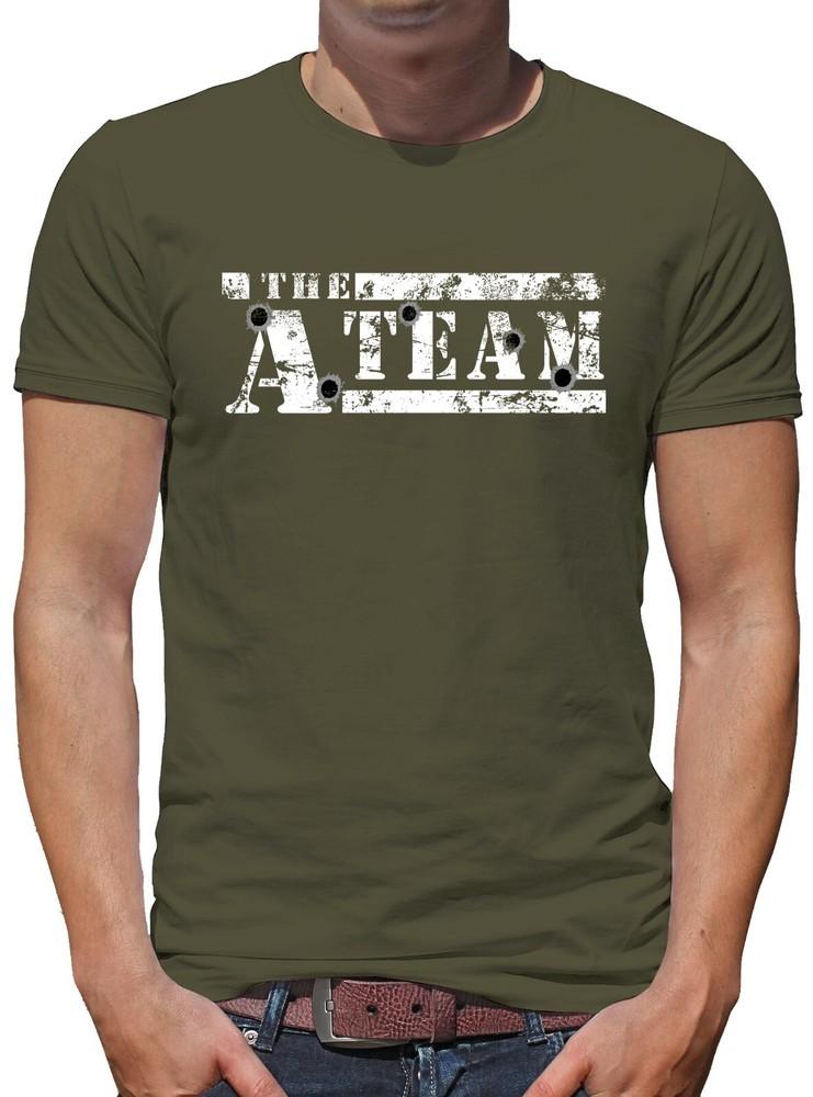 

THE A TEAM LOGO Army Bullitt Men#039;s TShirt/Game/G wbr/ reen/Hole/FUNN wbr/ Y Unisex T-Shirt XXXL