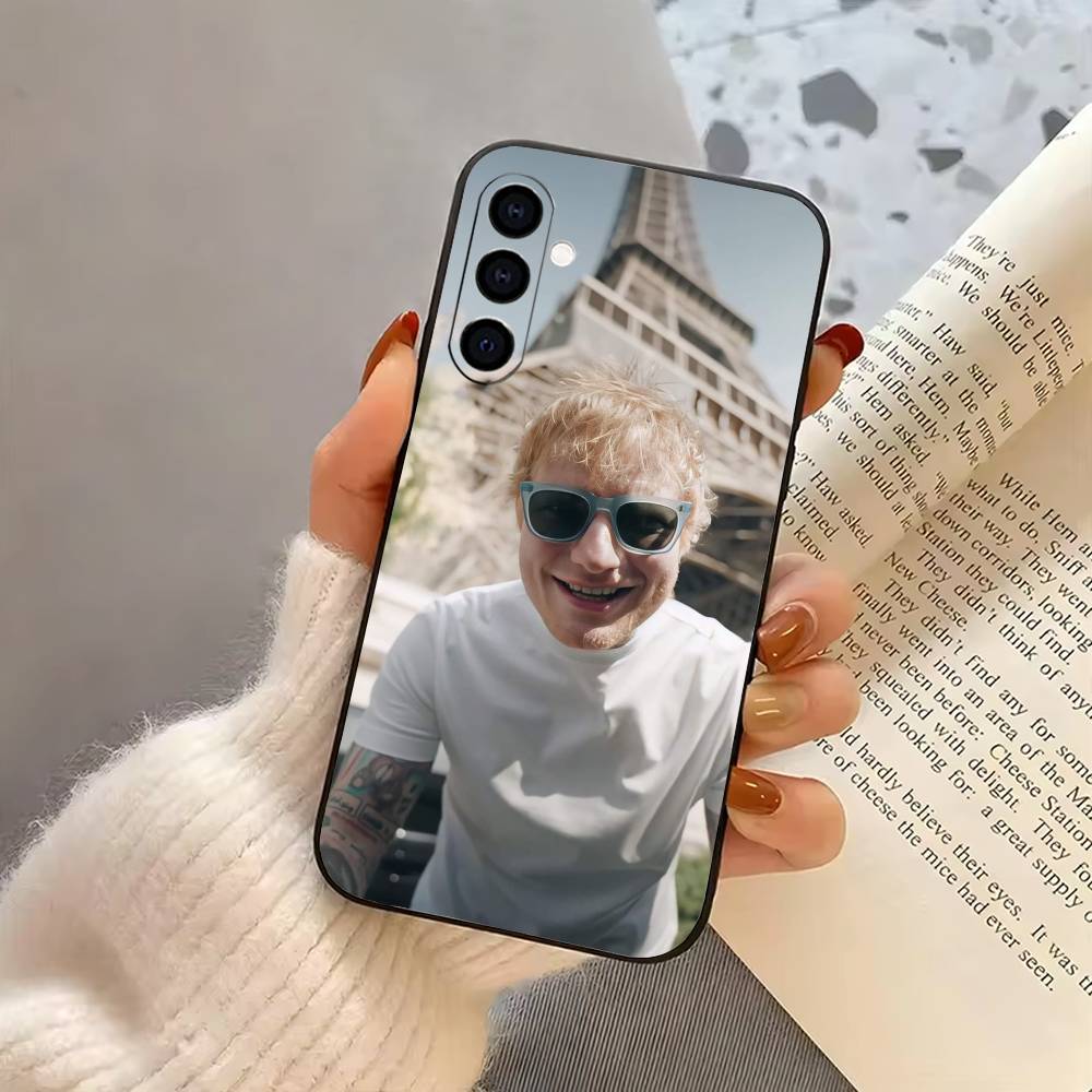 Singer E-Ed Sheeran-S Phone Case For Samsung Galaxy A73,A72,A71,A70,A53,A52,A51,Others Soft Black Cover