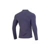 Under Armour Solid Color High Neck Sports Dopamine Yoga Training Compression Shirt Raglan Sleeve T-Shirt Men Tops Blue 1366059-558
