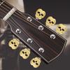 6pcs Tuning Peg Tuning Key Button   Heads for Folk Electric Guitar (Golden)