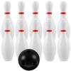 White Color Bowling Play Set Fun Bowling Set Sports New Kids Bowling Toys  Indoor Ball