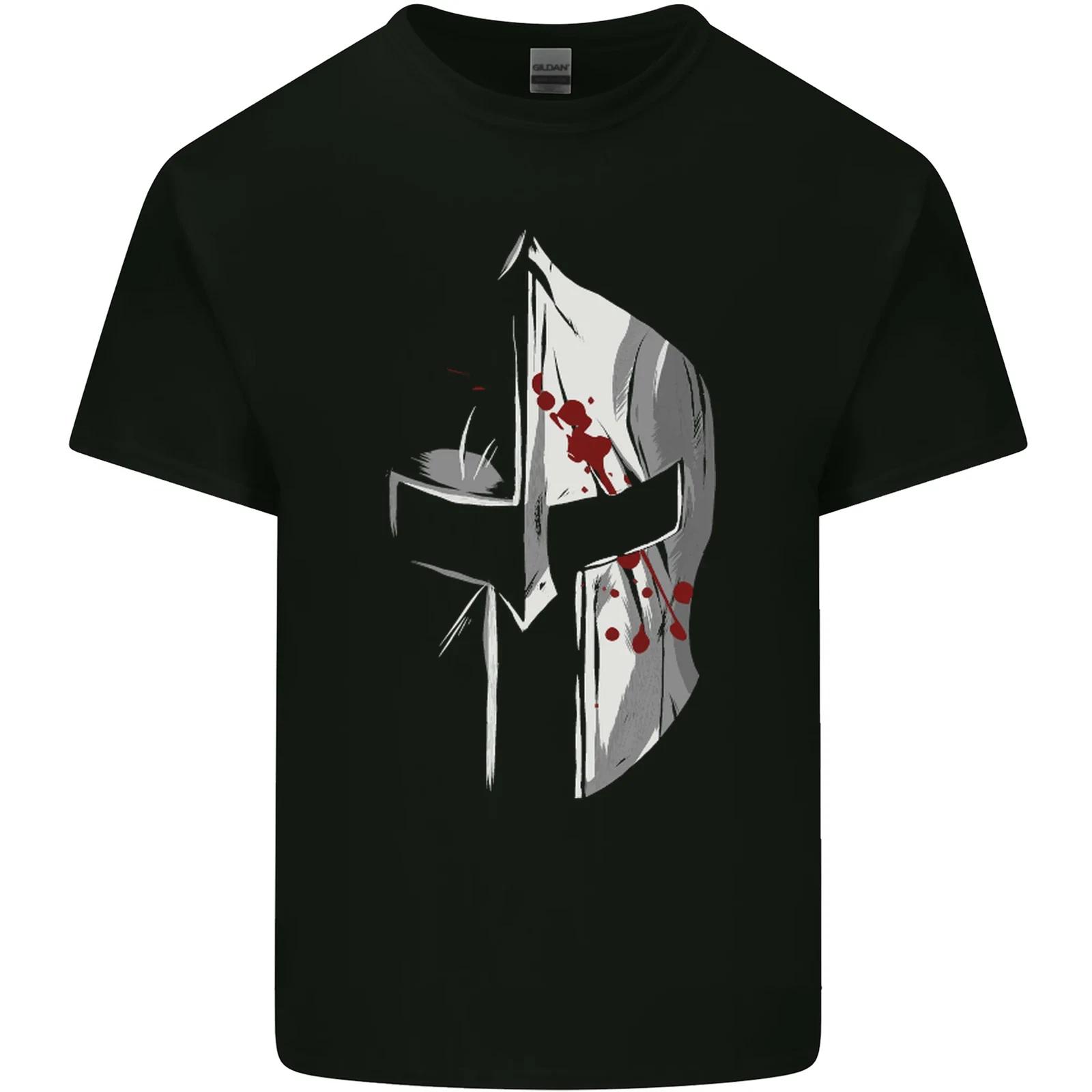 Gym Training Top Spartan Helmet MMA Kids T-Shirt Childrens 4XL