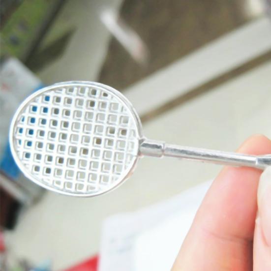 1/12Pcs Badminton Keychain Three-dimensional Pendant Decorations Mini Key Rings Ornaments Home Storage