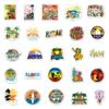 50 Hawaiian Style Graffiti Stickers for Laptop, Scooter, or Car Decoration