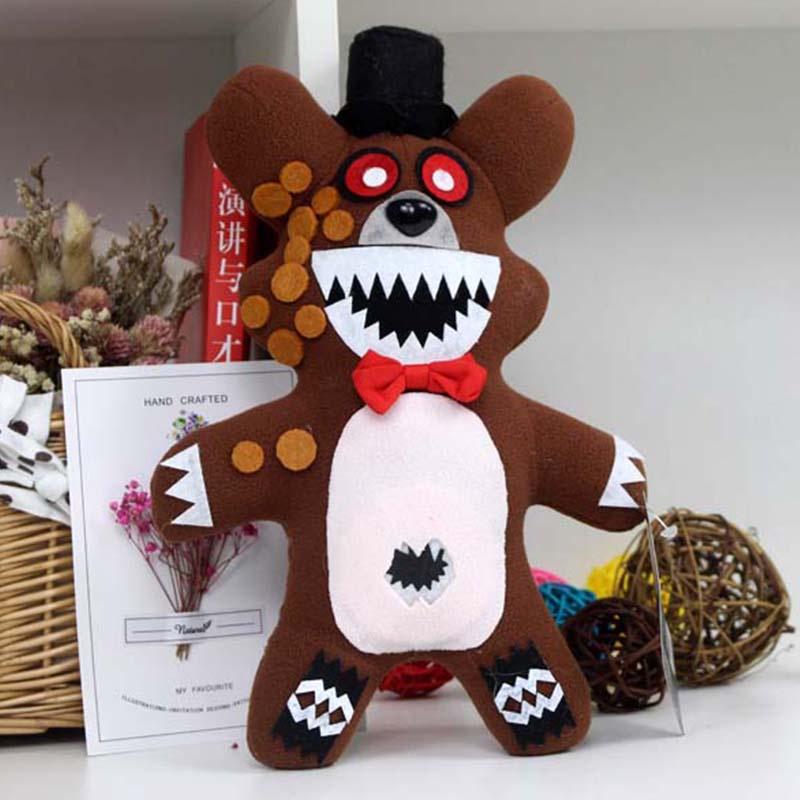 Five Fnaf Nights At Freddys Purple Brown Black Bear Plushie Toy Gift Xmas