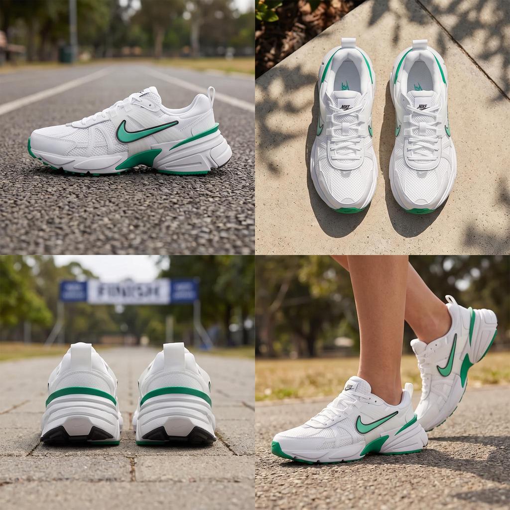 Nike V2K Run Sail Stadium Green Pale Ivory Black Women Sneakers Stadium-Green-Pale-Ivory-Black FD0736-107