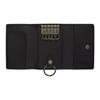 Coach 10 Five Ring Logo Print Snap Closure Coated Canvas Key Pouch Men accessories Black CAR00-QBMI5