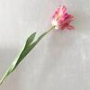 Kunstig tulipan realistisk falsk blomst med blader ingen vedlikehold falsk tulipan for hjemmedekor bryllupsfest bordpynt