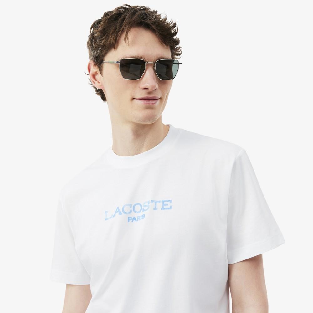 [lacoste] Men's Summer Pack Lettering Graphic Short-Sleeve T-Shirt TH1435-56G001