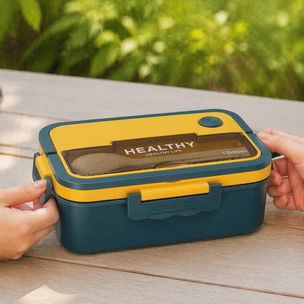 PP Compartment Lunch Box 3 Compartment Food Container Practical Lunch Storage Container For Office