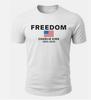 Charlie Kirk Freedom USA Camiseta Patriótica Bandeira Americana