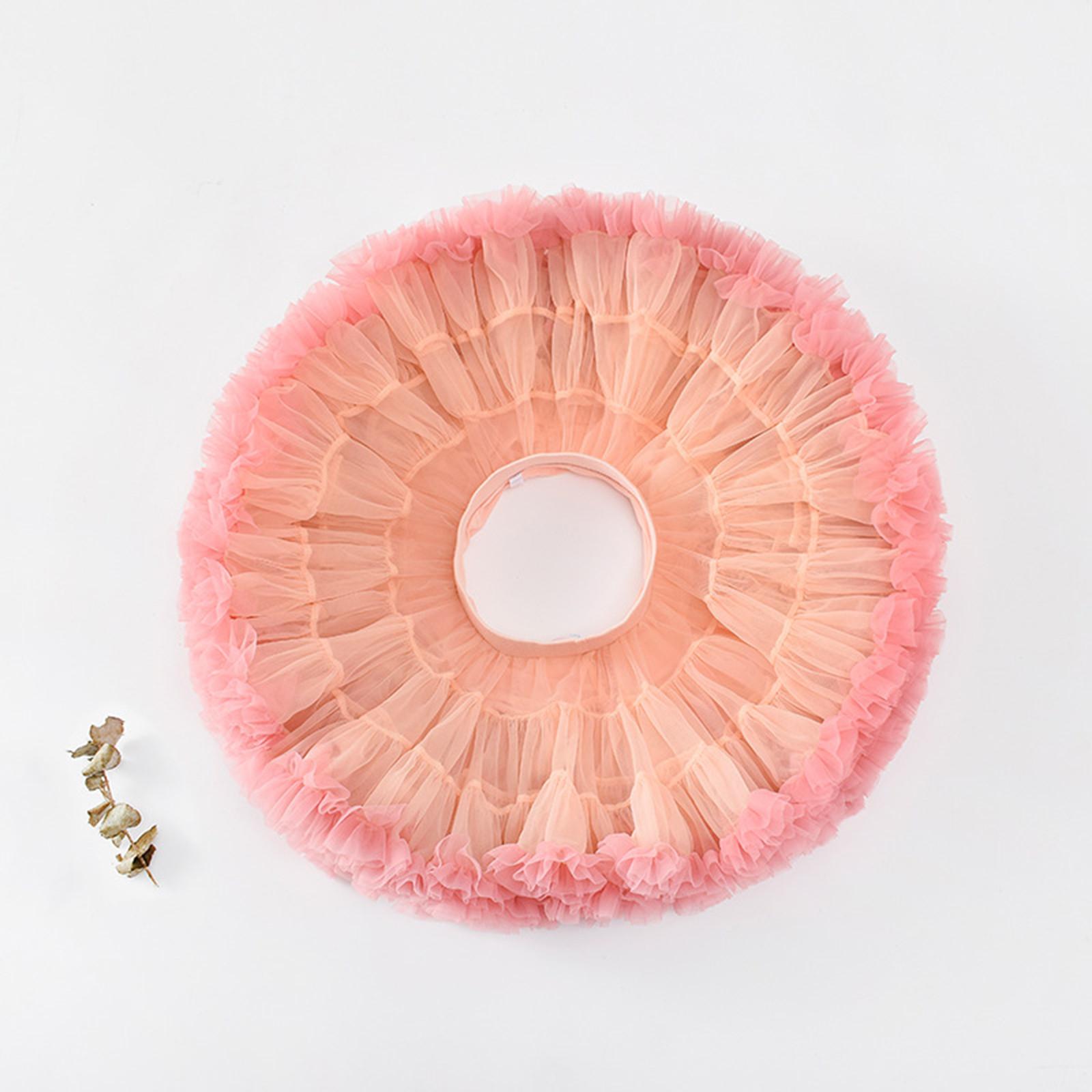 

Детская однотонная юбка до середины тела из сетки с пышной детской юбкой S