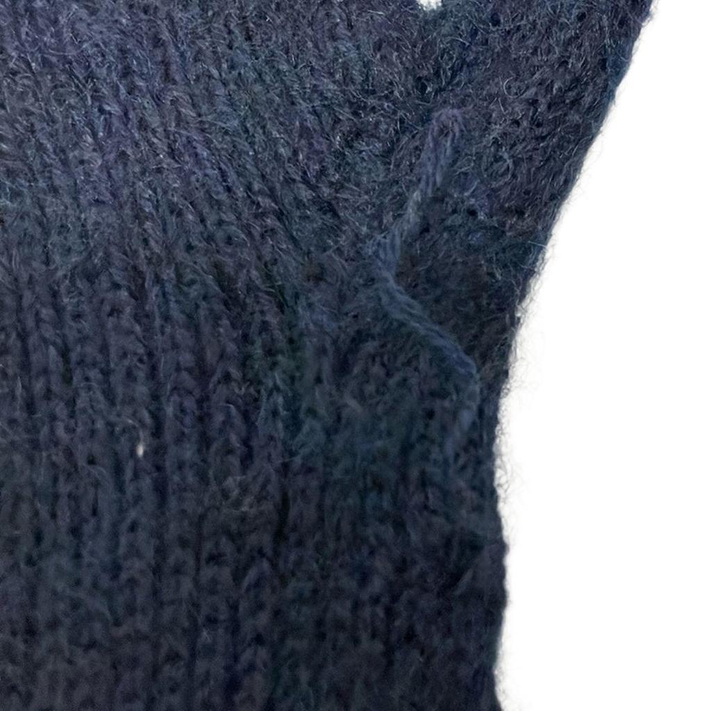 Used ASAUCE MELER Women's Gloves - Dark Navy Arm Warmers Wool, Silk