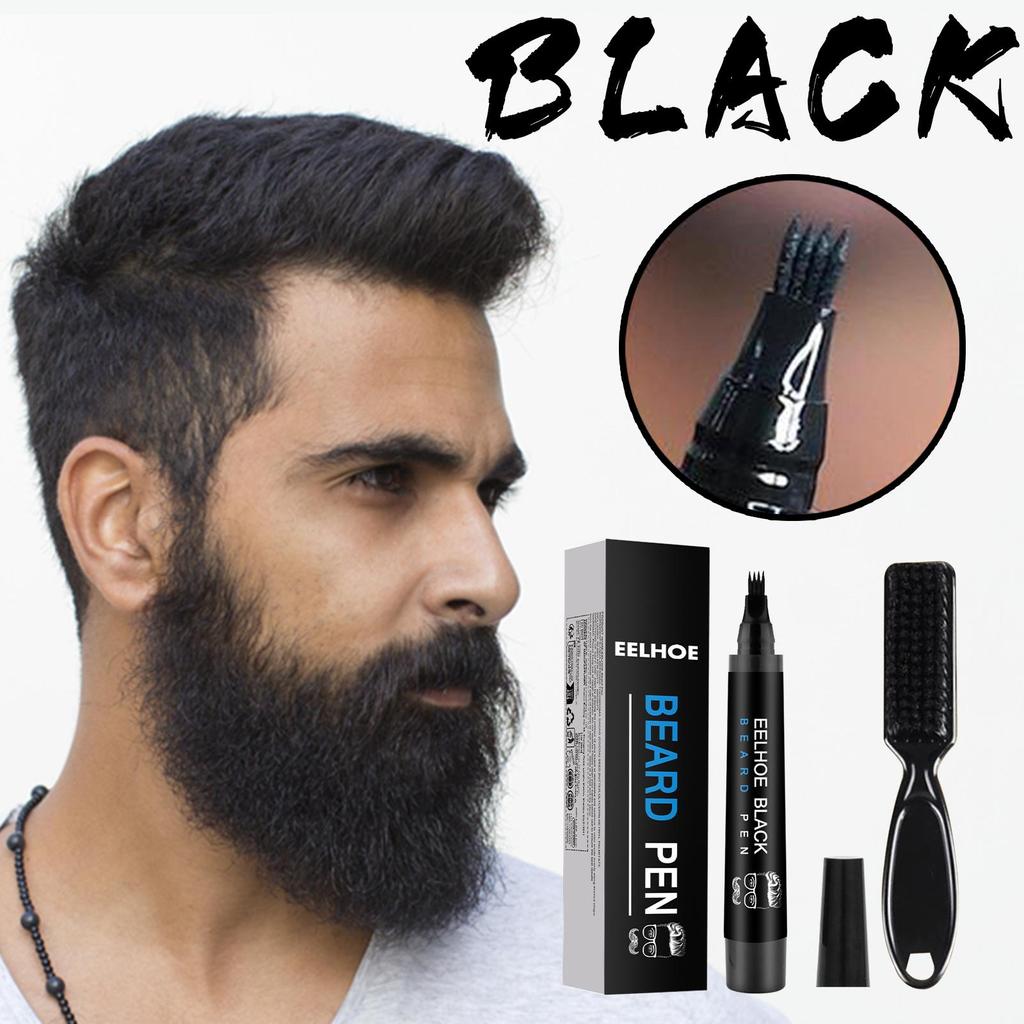 EELHOE Beard Filler Kit Waterproof Sweatproof Beard Pen Beard Tracer