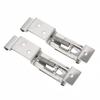 Stainless Steel Car License Plate Spring LoadedBracket Cars Frame Holder Clamps Trailer Number Plate Clips Rectangular