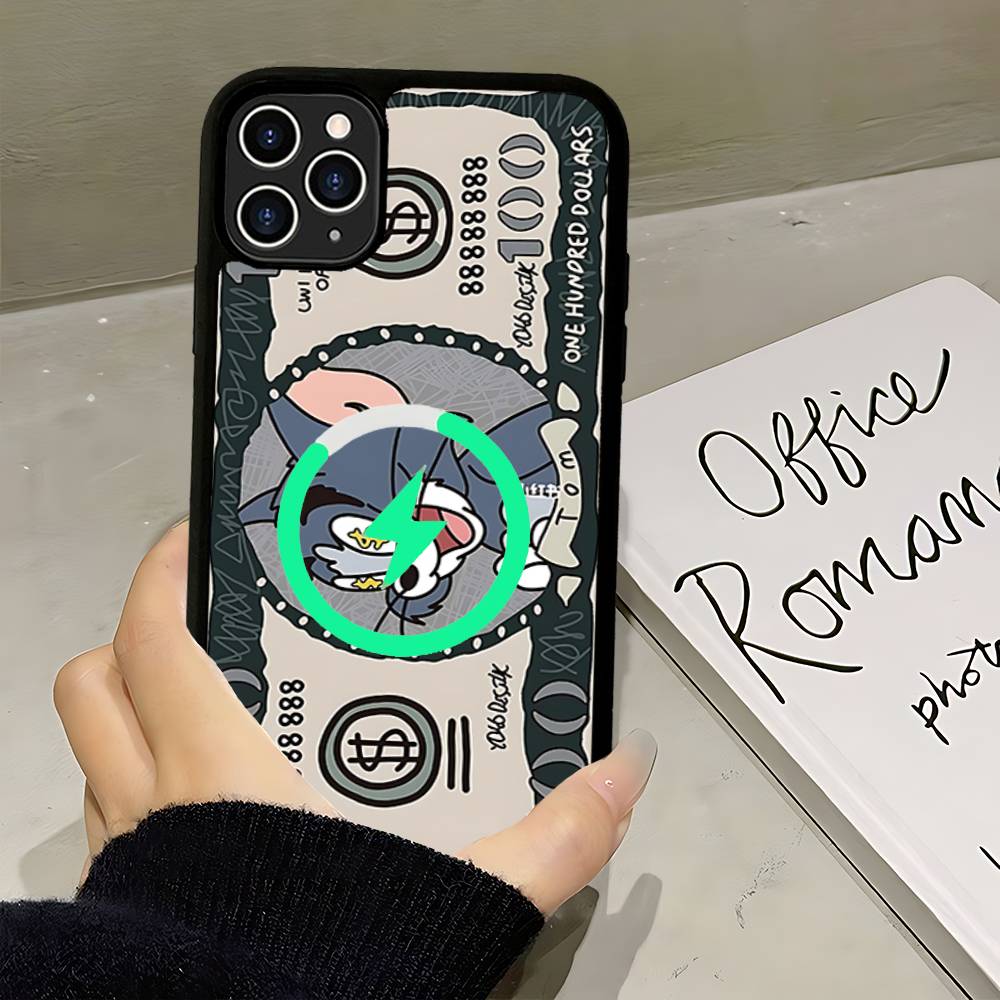 

Cartoon T-Toms And J-Jerrys Phone Case For IPhone 13 14 15 11 12 16 17 Pro Max Plus For Magsafe Magnetic Shell iPhone 16 pro