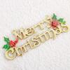 3D English Letter Christmas Tree Sign, 14-60cm Decorative Pendant
