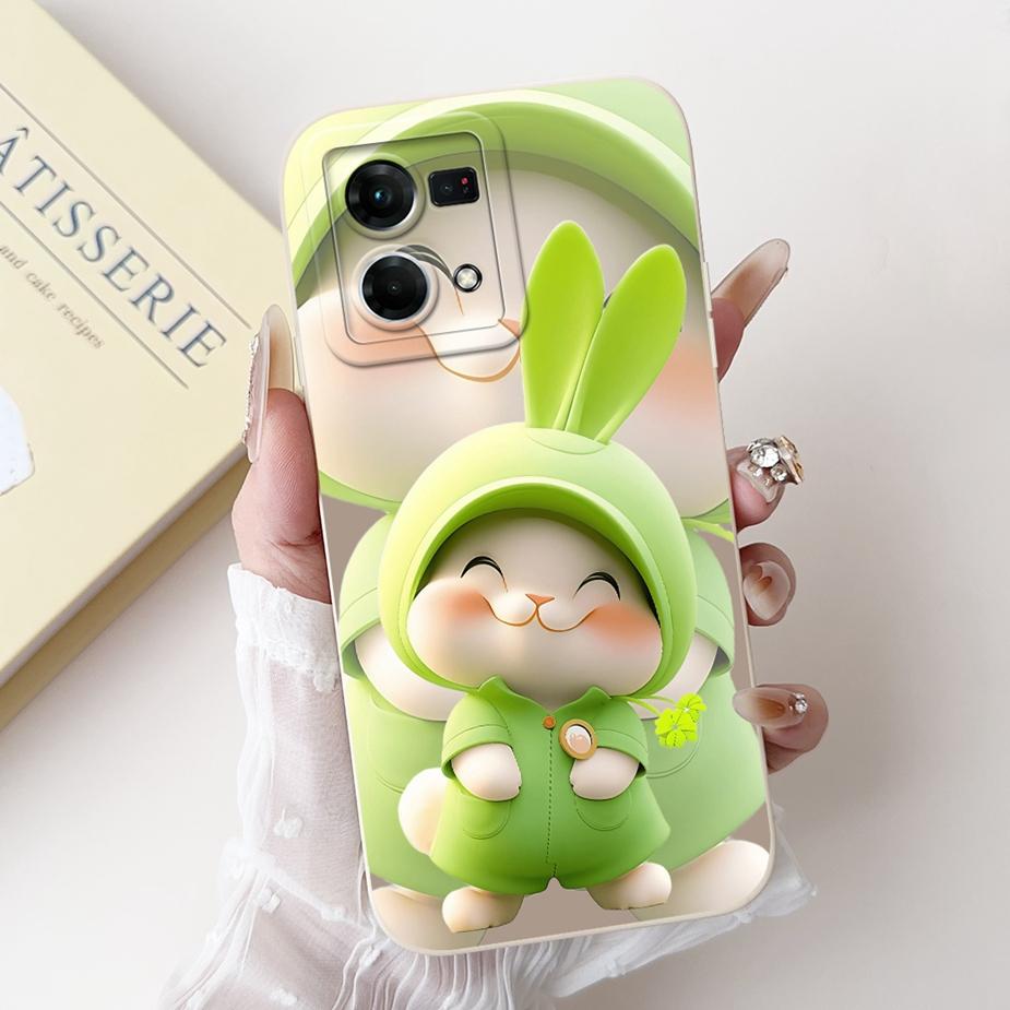 For Oppo F21 Pro 4G Case Reno7 4G CPH2363 Stylish Candy Painted Cover Soft TPU Phone Case For Oppo Reno8 Reno 7 F21Pro 4G Fundas
