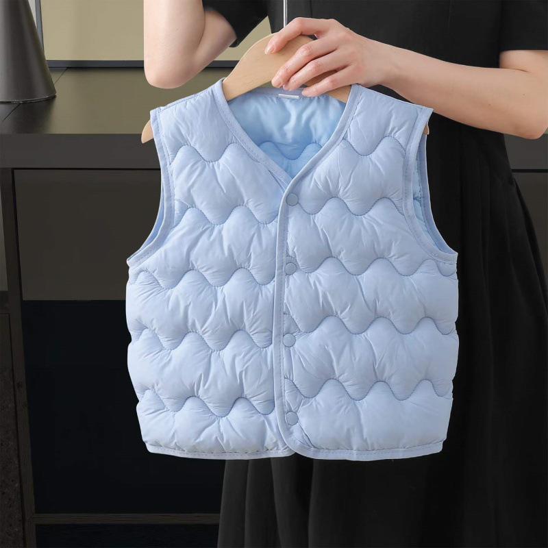 Unisex Korean Style Cotton Vest for Children: Warm Spring, Autumn, Winter Gilet for Infants and Toddlers - Small & Medium Sizes