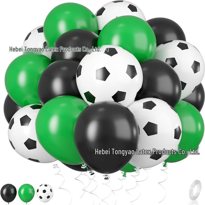 60-Piece 12" Vintage Color Glitter Balloon Set for Birthday Parties