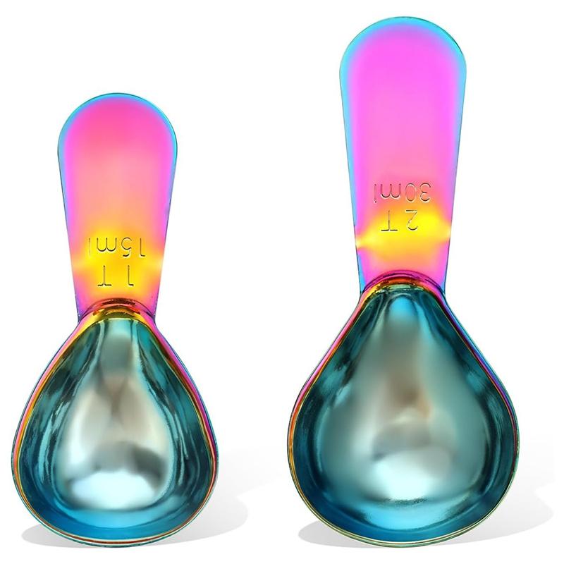 

Набор кофейных ложек из нержавеющей стали 15 мл и 30 мл, маленькая ложка для кофейника, мерная ложка для молотого кофе