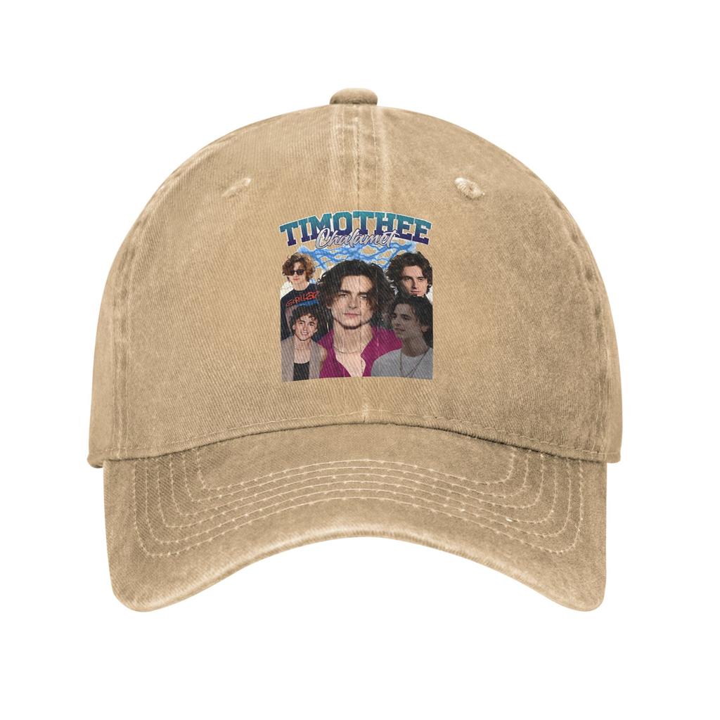 Estate Timothée Chalamet Attore Americano Cappellino da Baseball Sole Vendita all'Ingrosso Design Lavato Hip Hop Cappelli Coppia Donna y2k Snapback Cappellino