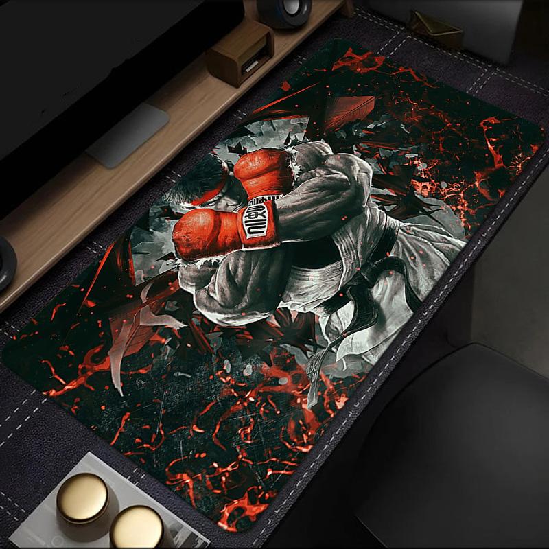 Fighter game Mouse Pad, Rubber Base, Mouse Pad for Gamers and Office Use, Gaming Desk , Easy To Clean Mat Christmas fan gifts