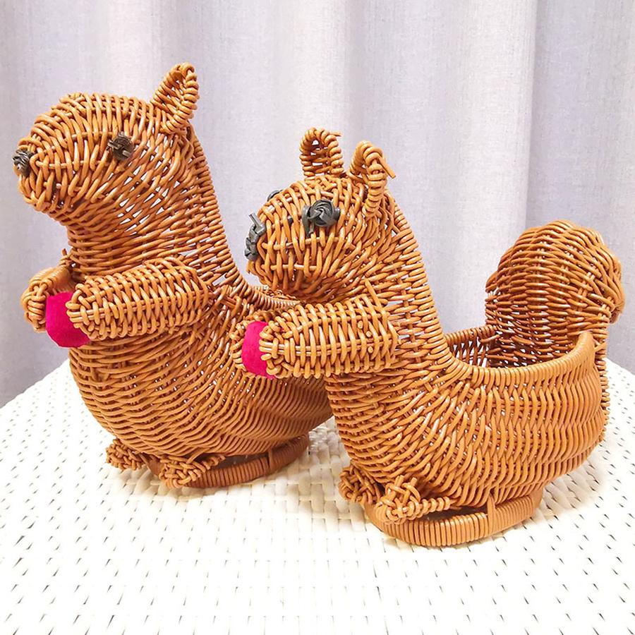 Cesta de Armazenamento Cesta de Frutas Estante de Mesa de Centro para Sala de Estar Criativa Moderna Casa Plástico Cestas de Vime Decorativas de Mesa