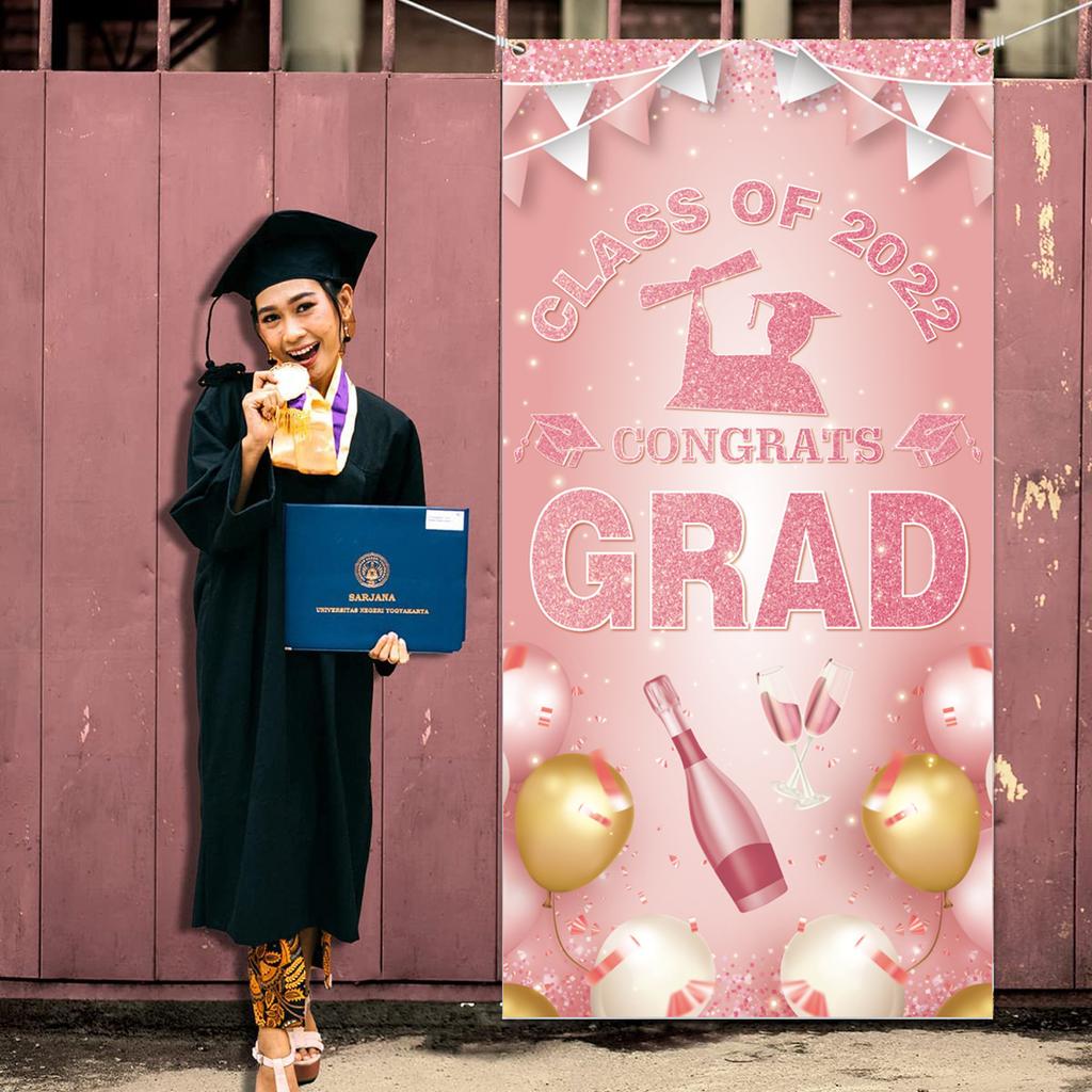 Graduation Season Decorative Vertical Poster Class Of Graduation Courtyard Decoration Party Banner Customization