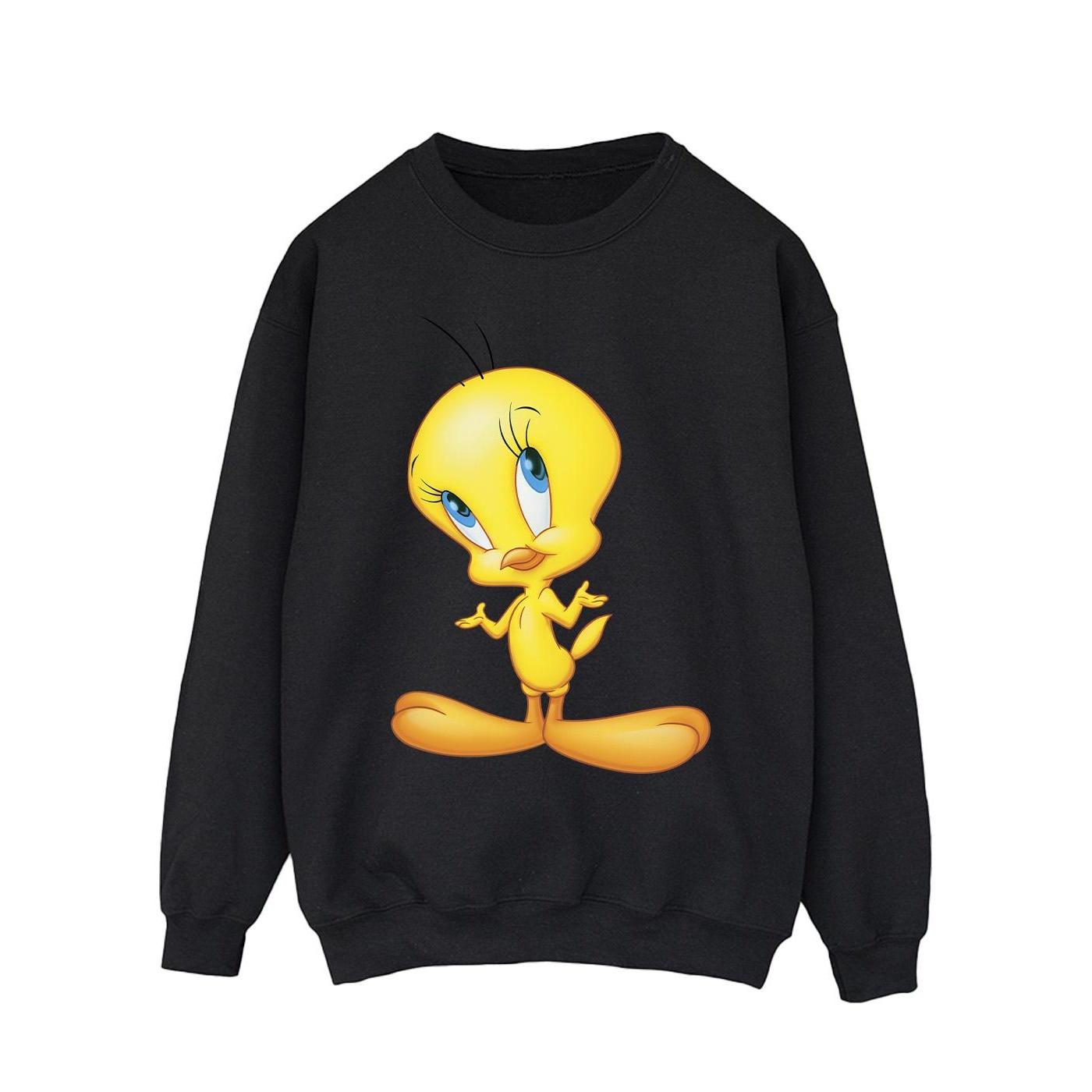 Looney Tunes Heren Tweety Staand Sweatshirt L zwart
