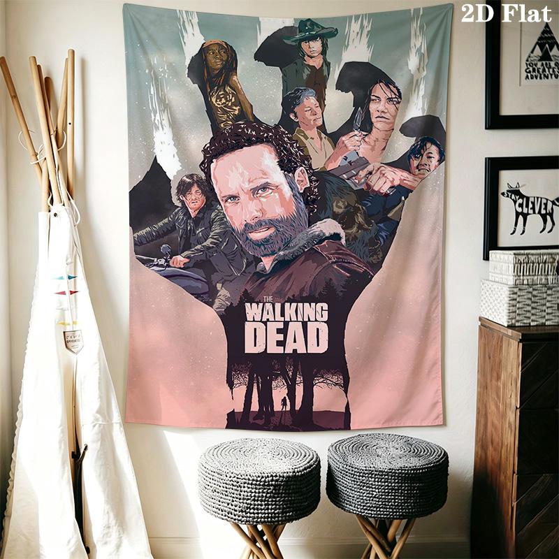 The Walking Dead Pattern Home Decor Tapestry, Wall Hanging, Decorative RV Wall Cloth.SGT0917540