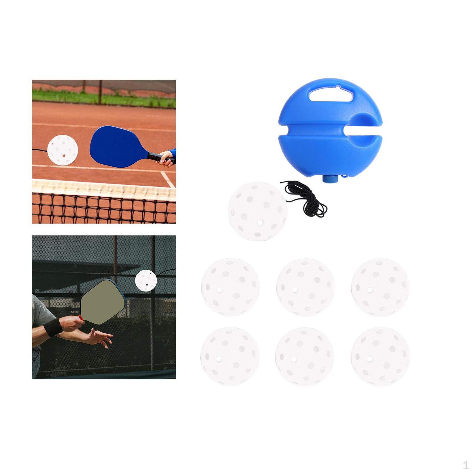 

Pickleball Trainer Practice Rebounder Удобная тренировочная база для дома в помещении White Ball