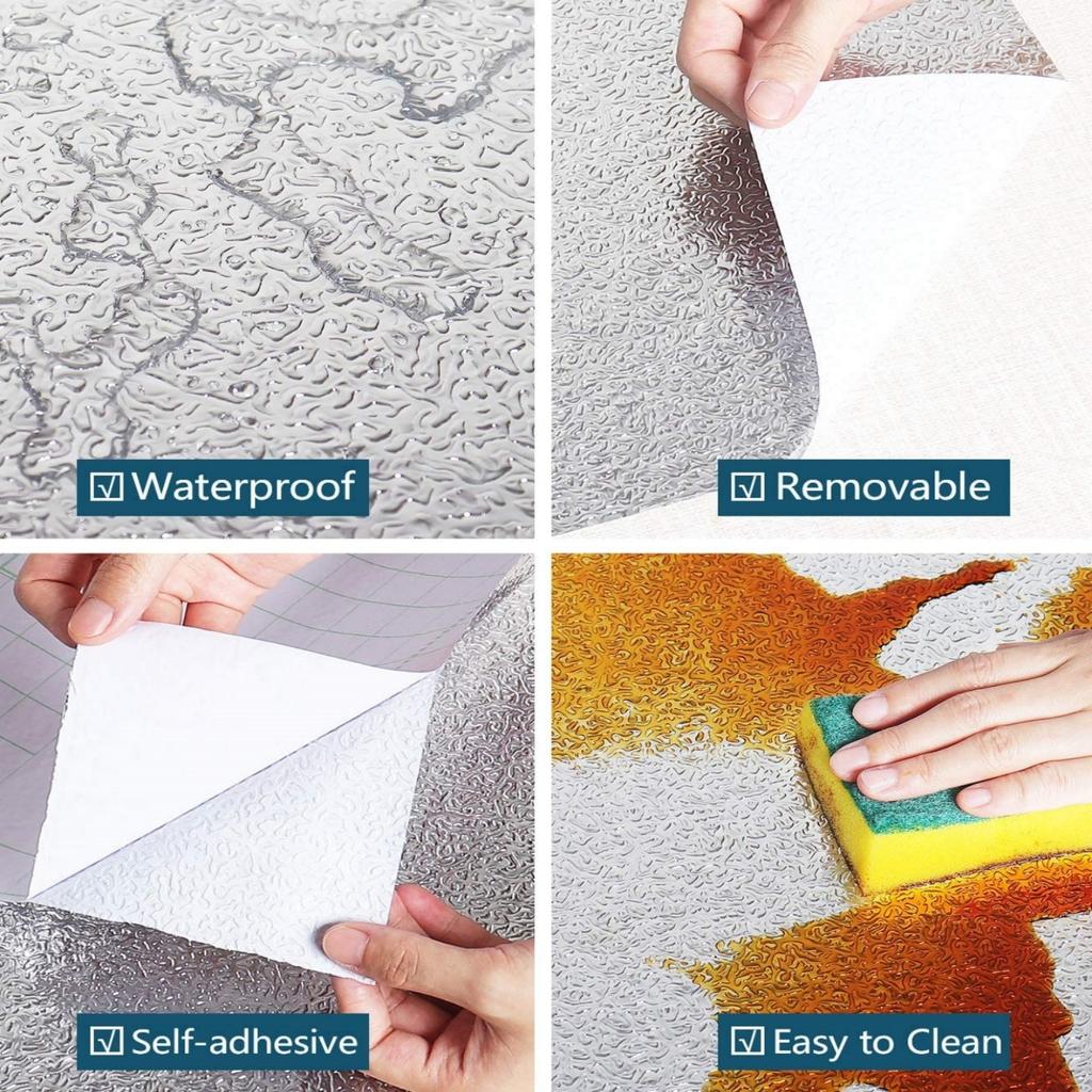 55Wide Classic Kitchen Oil-proof Waterproof Sticker Aluminum Foil Kitchen Stove Cabinet Self Adhesive Wall Sticker DIY Wallpaper