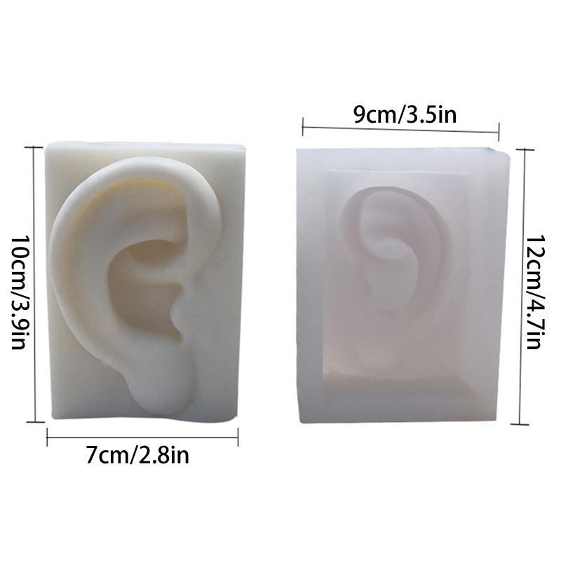 3D DIY Mould Ear Mouth Eye Nose Professional Candle Mold Silicone Flexible Plaster Wax Soap Making Craft Decorating Tool