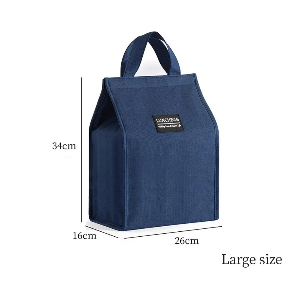 Thermoisolierte Lunchtaschen für Männer und Frauen, Oxford-Stoff, Bento-Box, Organizer, tragbare Lunchtasche, Kühltasche, Tragetasche für Lebensmittel