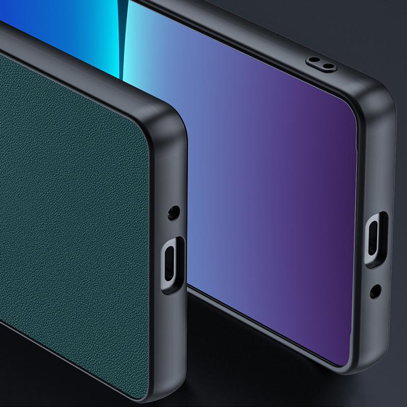 Pro pouzdro Sony Xperia 10 VI Slim PU kůže+ PC Nárazuvzdorný Ochranný Kryt na Telefon